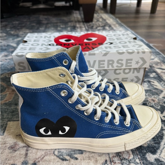 Converse Commes Des Garçons PLAY Blue - Picture 3 of 5